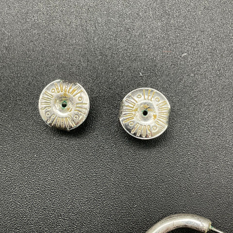 Robert Lee Morris Soho Sterling Silver 925 Wire Wrapped Hoop Earrings