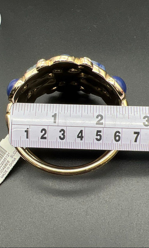 WHBM Jewelry Lot NWT Blue Statement Necklace & Bracelet + 2 Dangle Earrings Set