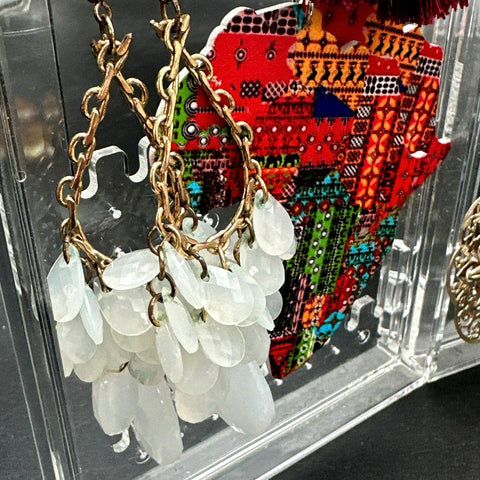 Statement Fashion Boho Style Hoops Tassels Beaded Earrings Jewelry Lot of 25+