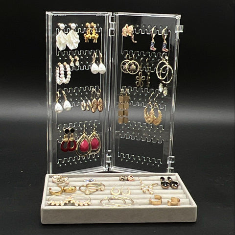 Vintage to Modern Costume Jewelry Earrings Lot 1 lb Hoops Studs Dangles Mixed