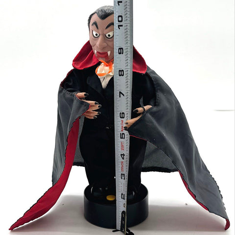 Count Dracula Vampire Animated Figure Moving Eyes Light Up Halloween 10 Inch