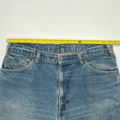 Vintage 90s Levi's Men's Blue Faded Straight Leg Denim Jeans Sz 36x30