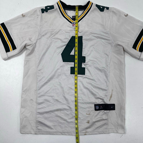 Nike Men's Vintage Green Bay Packers Brett Favre #4 White Jersey Sz 48