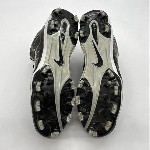 Nike Huarache 2K4 Black White Metallic Silver Baseball Cleats Size 15