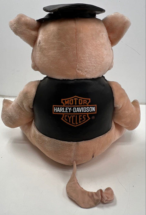 Harley-Davidson Biker Pig Plush 17" Stuffed Animal HOG Mascot Collectible