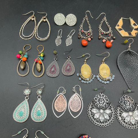 Boho Tassel Rattan Earrings Jewelry Lot of 20 Pairs Lulus Geometric Filigree