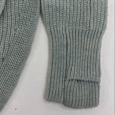 Lululemon Women's Gray Green Sit in Lotus Merino Wool Ribbed Sweater Size 2