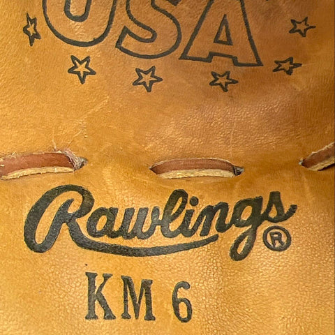 Rawlings Dave Concepcion Baseball Glove KM 6 Made in USA Tan Leather RHT