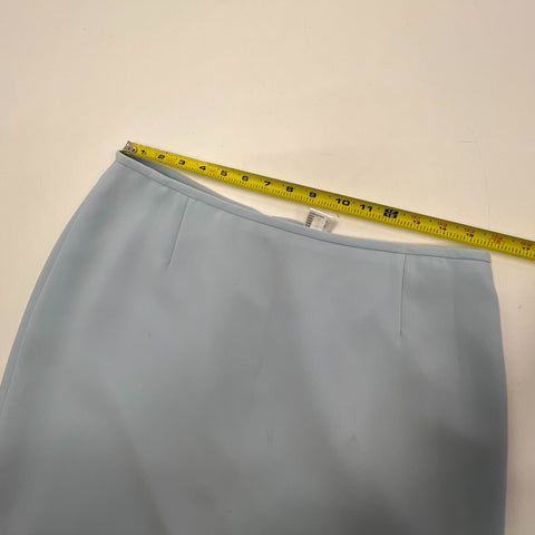 Tahari Arthur S. Levine Light Blue Pearl Beaded Skirt Suit Set Women's Size 12