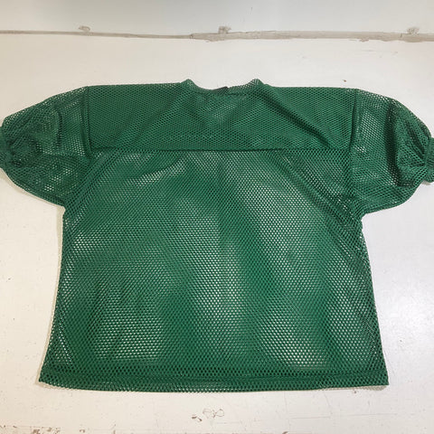 Vintage 90s V Star Logo Blank Mesh Football Practice Jersey Green Sz L/XL