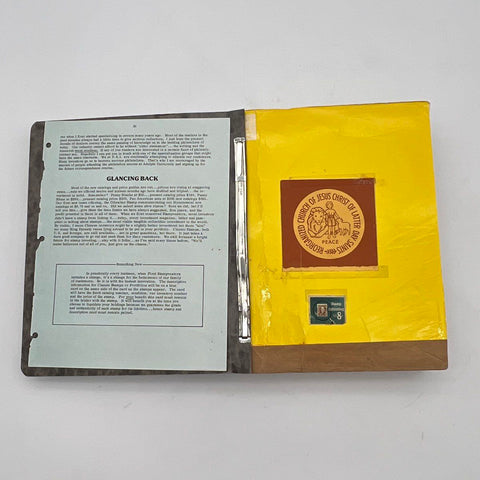 Vintage Stamp Collection Album Lot US and Italy 1970s Philately Mixed Stamps