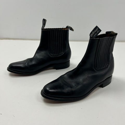 Destroyer Delujo Black Leather Goodyear Welt Chelsea Boots Size 9.5