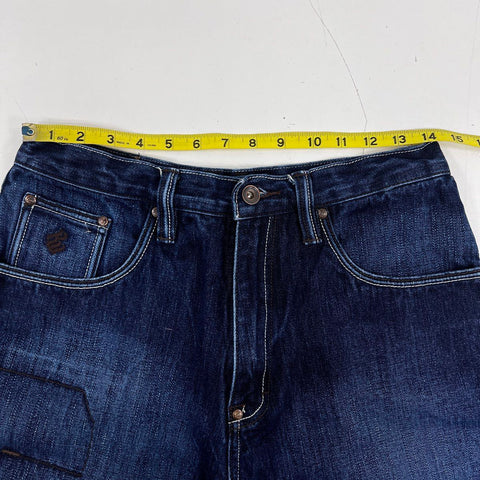 Vintage Y2K Rocawear Men's Dark Wash Baggy Denim Jeans Sz 32x34