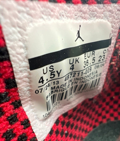 Nike Air Jordan 10 Retro GS Wolf Grey Legion Red Girls Youth Size 4.5Y