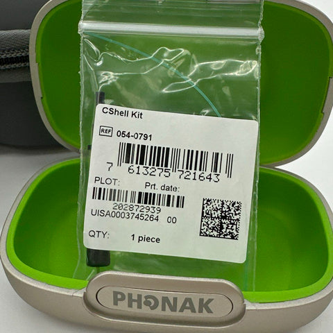 Phonak Hearing Aid Set with Two Charging Cases and Accessories Not Tested