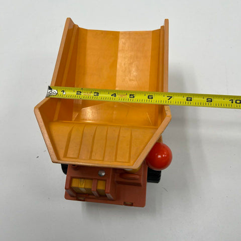 Vintage 70s Fisher-Price 302 Husky Helper Dump Truck Toy Little People Figure