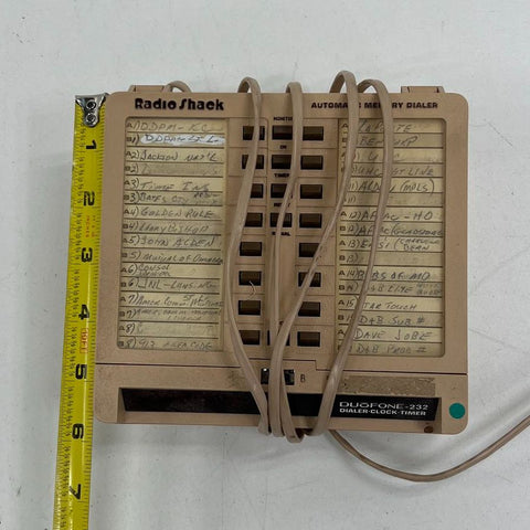 Vintage 1980s Radio Shack 43-232 Duofone-32 Automatic Memory Telephone Dialer