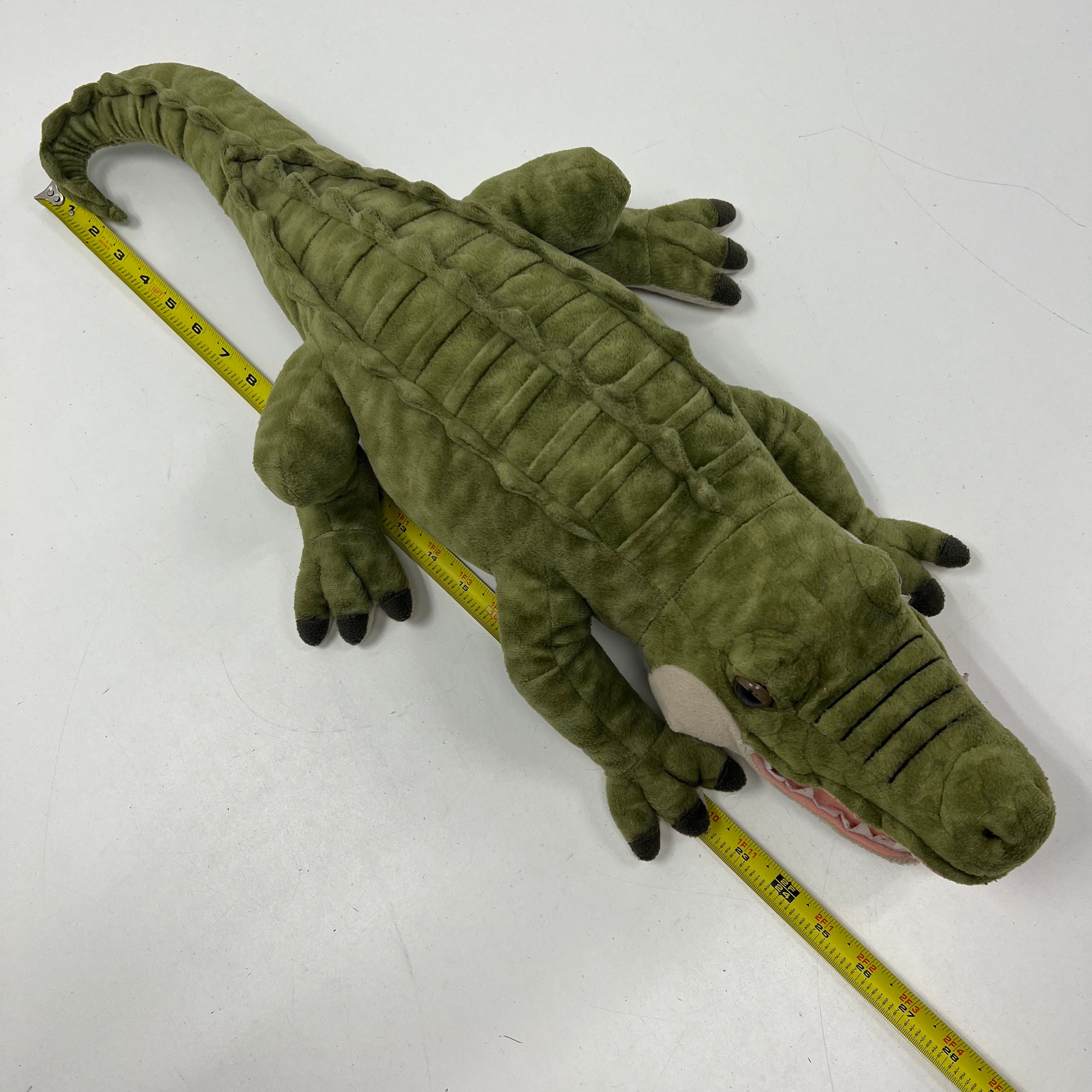 FAO Schwarz Large 25" Alligator Crocodile Green Stuffed Animal Plush Toy 2015