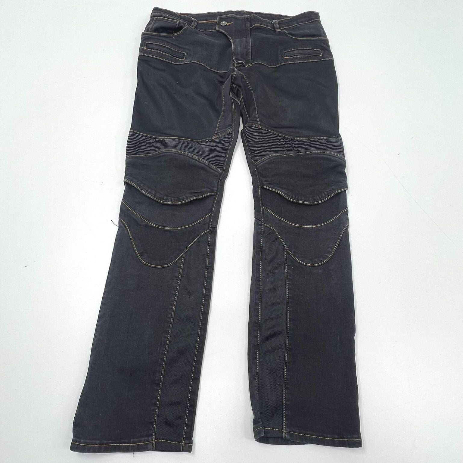 Kominie Motorcycle Black Darkwash Pants Men's Size XL-XXL