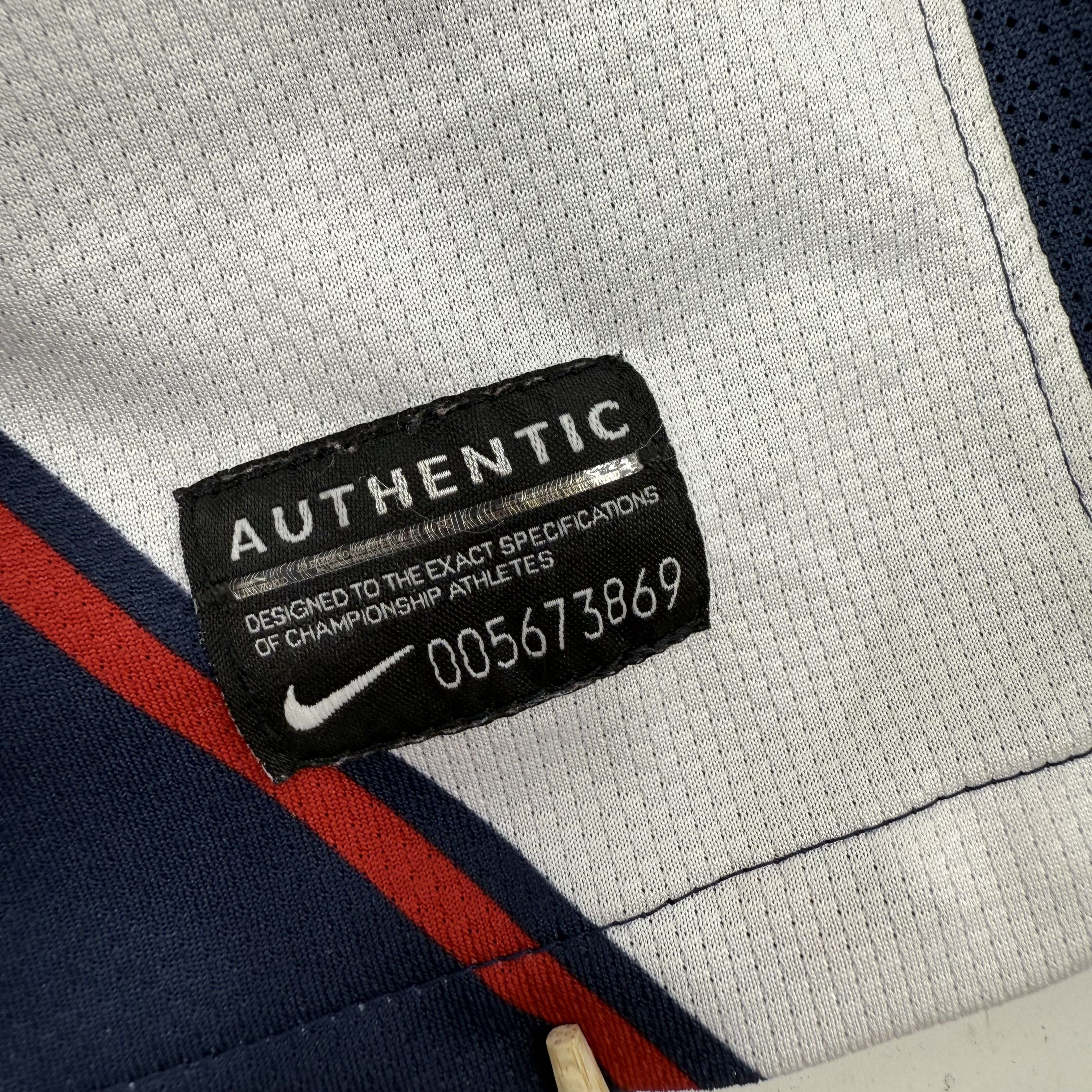 Nike USMNT 2010 Away Soccer Jersey Dri-Fit Authentic Blue Shirt Men's XXL