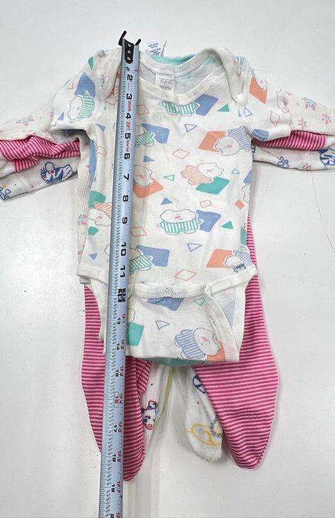 Vintage 90s Gerber Baby Onesies Sleepers Lot 9pc Made USA Sz Small