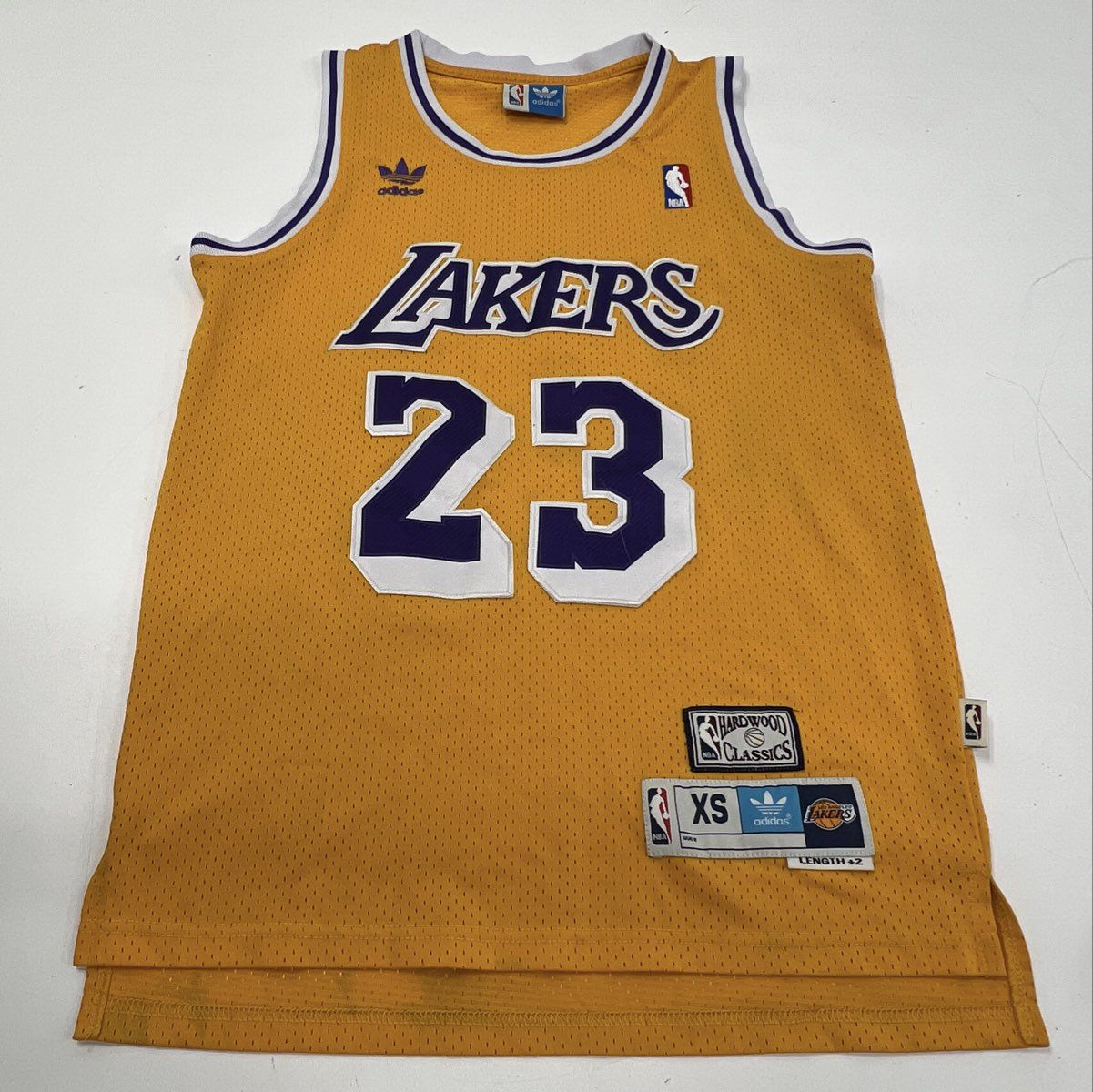 Adidas Los Angeles Lakers LeBron James #23 Hardwood Classics
