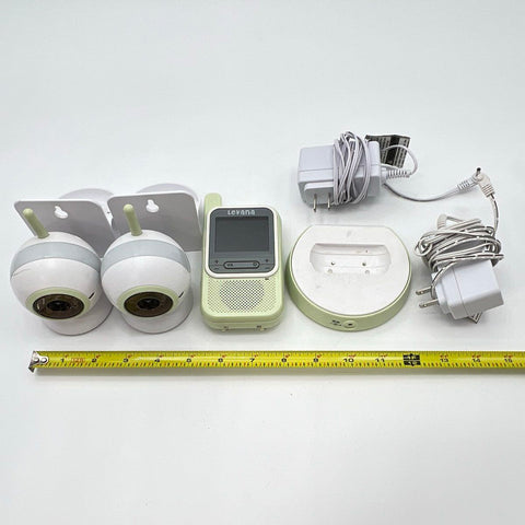 Levana LV-TW301 Digital Video Baby Monitor Set 2 Cameras Charging Base Tested