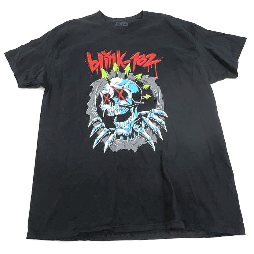 Men's Mixed Brands Black Rock Band T-shirts Lot of 3 - Size XL A7X ACDC Blink182