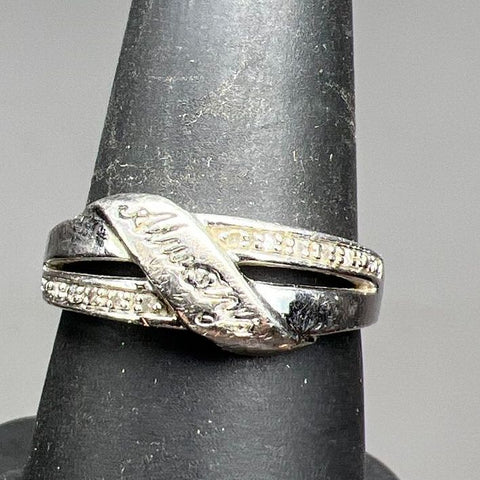 925 Sterling Silver Gemstone Always Ring Size 7 3.77g