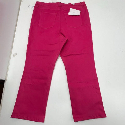 Good American Women's Pink Good Legs Straight High Rise Jeans Size 24 NWT