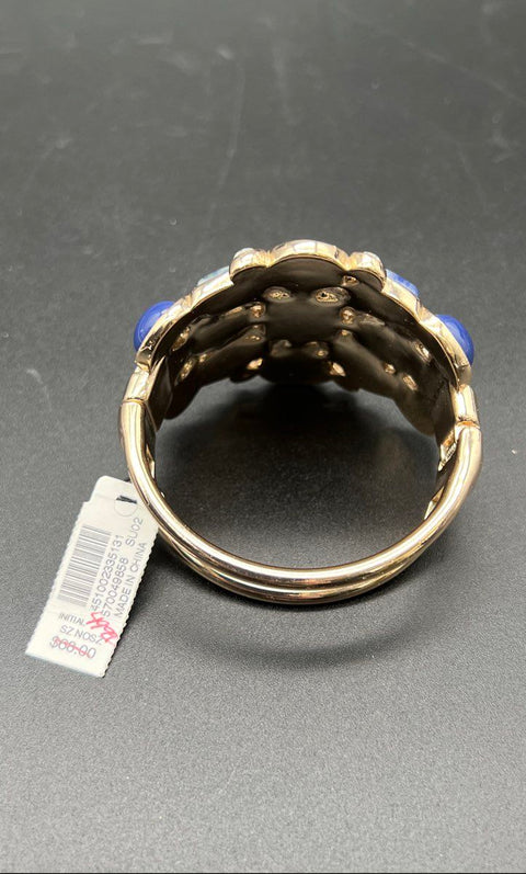 WHBM Jewelry Lot NWT Blue Statement Necklace & Bracelet + 2 Dangle Earrings Set