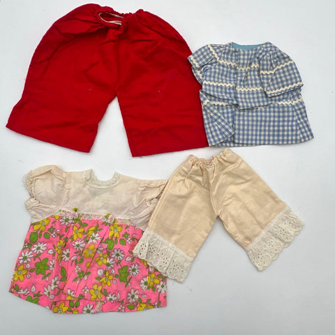 Vintage Doll Clothing Lot Mixed Dresses Outfits Approximate 35 Pieces 1.5 lbs
