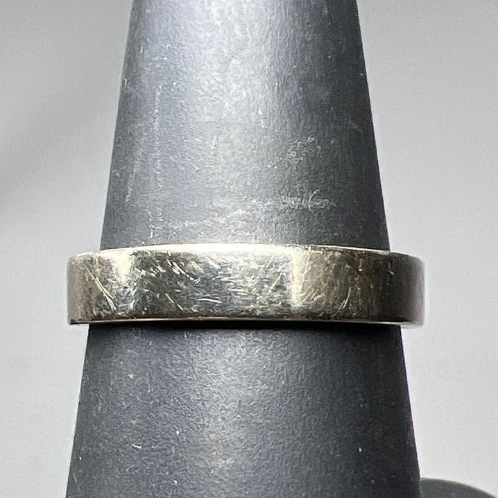 Frederick Goldman 14K White Gold Band Ring Size 7.5 3.73g