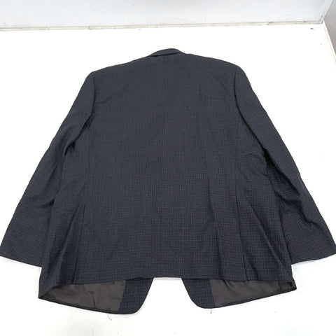 Lauren Ralph Lauren Gray Blue Houndstooth Wool Sport Coat Blazer Men's 48R