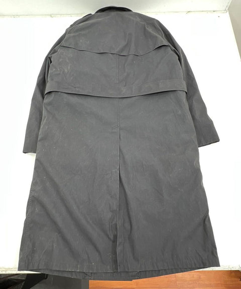DSCP Garrison Collection Black Military Trench Coat Lined Men's 42L NWT