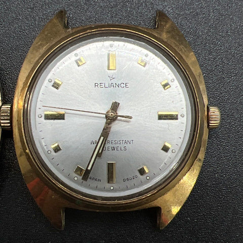 Vintage Waltham Date & Reliance Watch Faces Lot 17 Jewels Mechanical Manual Wind