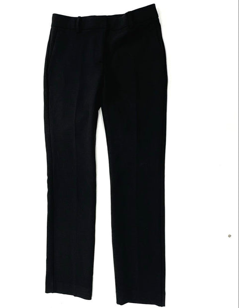 Ann Taylor Women's The Sophia Black Mid Rise Straight Leg Pants NWT Sz 0P