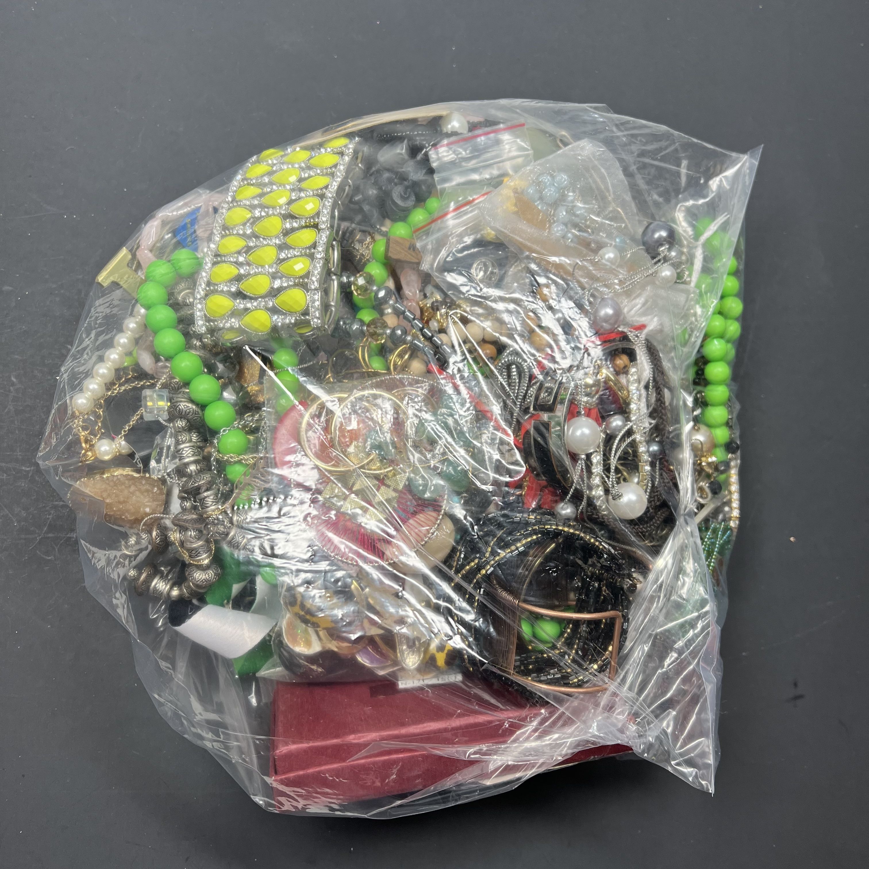 5LB Wearable Costume Jewelry Mixed Items Bag