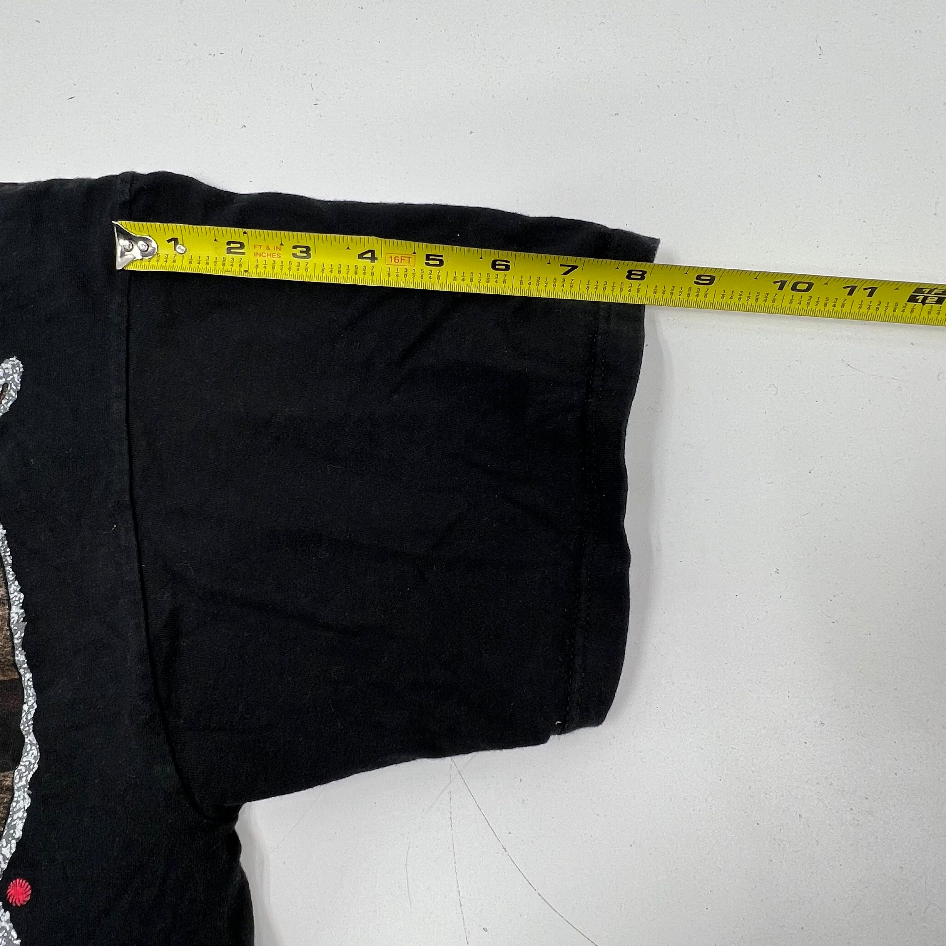 Vintage 90s Tracey Lawrence Black Tour Graphic T-Shirt Jerzees USA Men's L