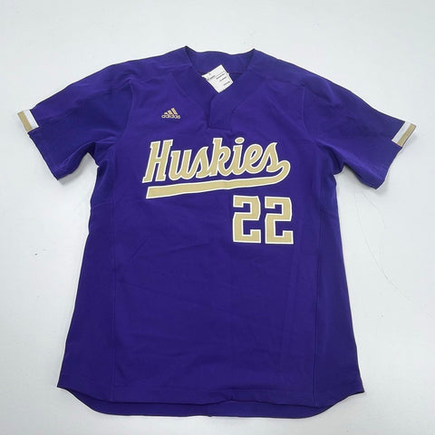 Adidas NWT Washington Huskies Purple A2 Baseball Jersey #22 Men's Size 44