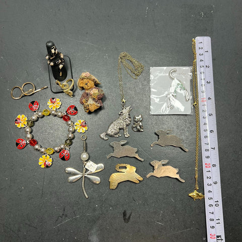 Animal & Insects Jewelry Bracelets Rings Necklaces Lot Assorted Pieces