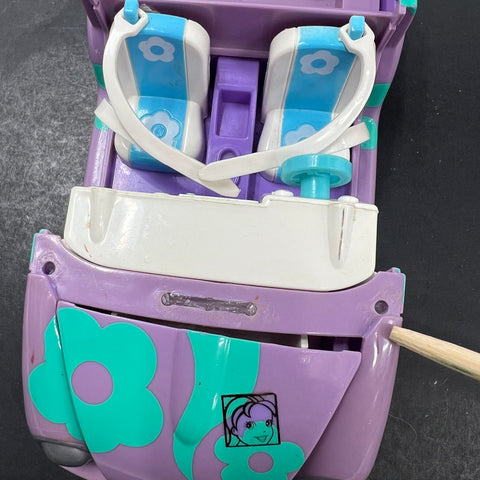 2003 Mattel Polly Pocket Picnic to Go Convertible Car *Damaged