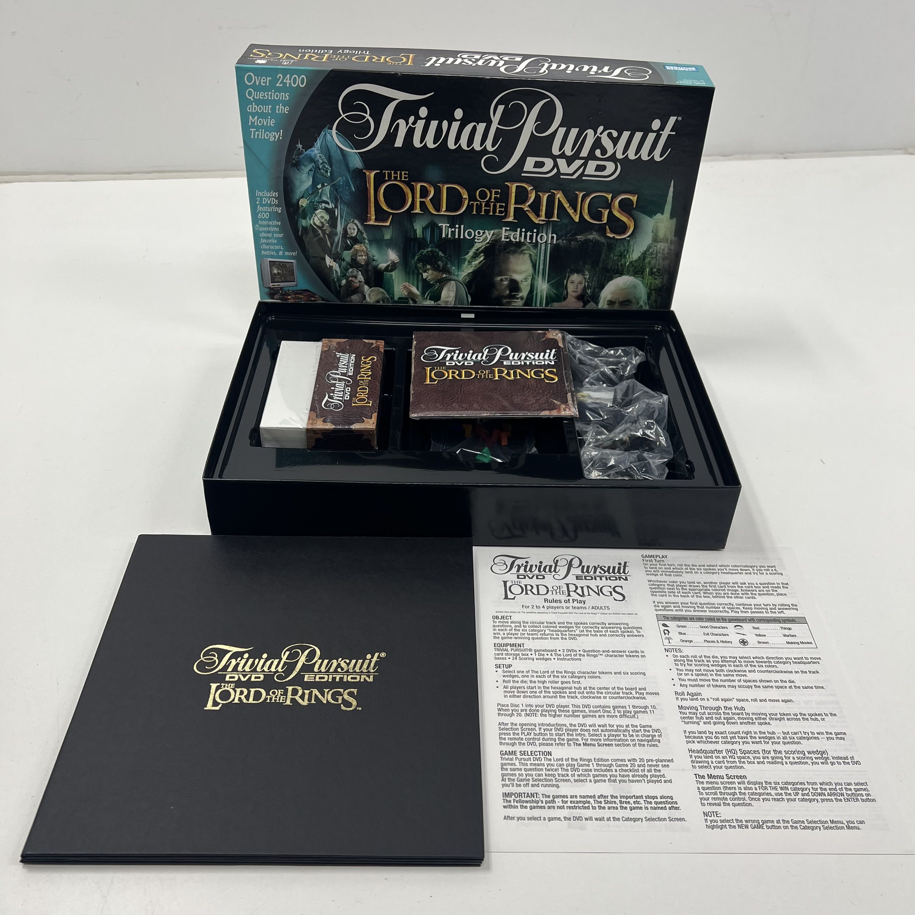 Trivia Pursuit DVD Lord Of The Rings Trilogy Edition Sealed Game Pieces IOB