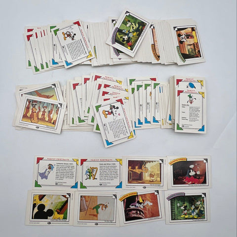 Vintage Disney Trading Card Lot 1991 Impel Family Portraits Stories 100 Cards