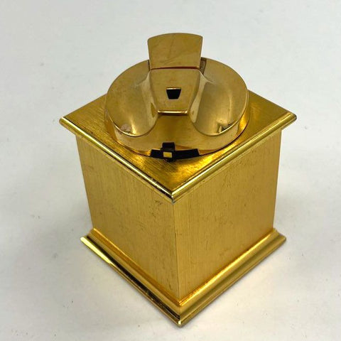 Vintage Ronson The Classic Gold Tone Desk Table Lighter Woodbridge NJ USA