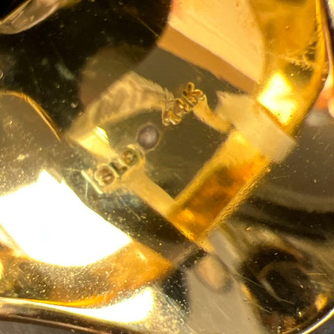 14K Gold Plate Onyx Ring NWT Size 7 4g