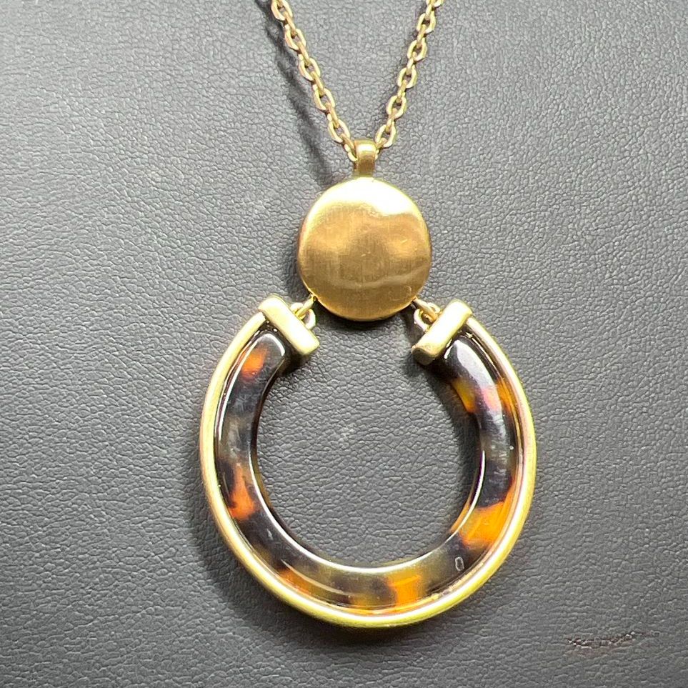 2 Lucky Brand Gold tone Pendant Necklaces NWT
