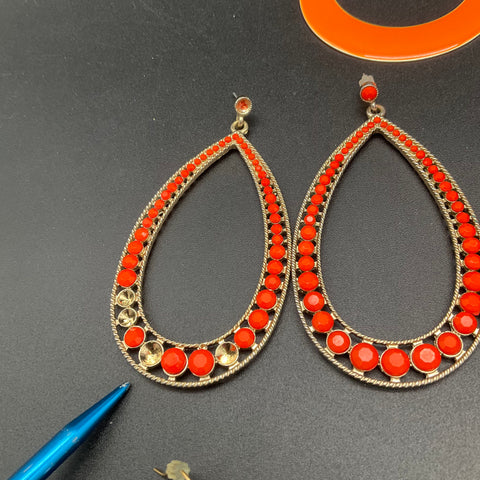 Statement Jewelry Lot 9 Pcs Bohemian Beaded Necklaces Dangle Earrings Bracelet