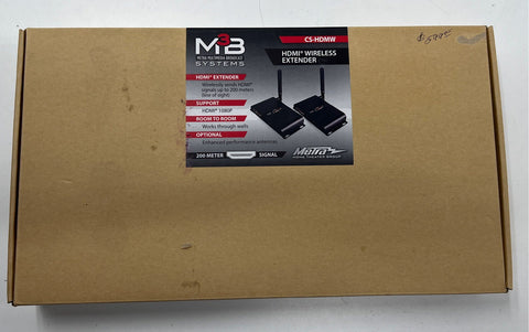Metra M3B CS-HDMW Wireless HDMI Extender 1080p 200m Range Untested As-Is