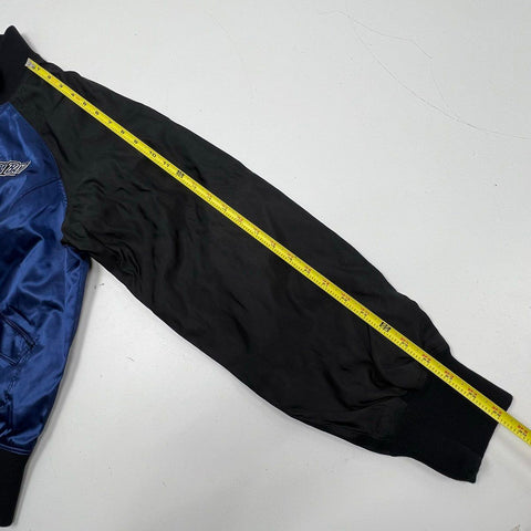 Reebok NHL Women's Blue Black Tampa Bay Lightning Satin Bomber Jacket XL NWT